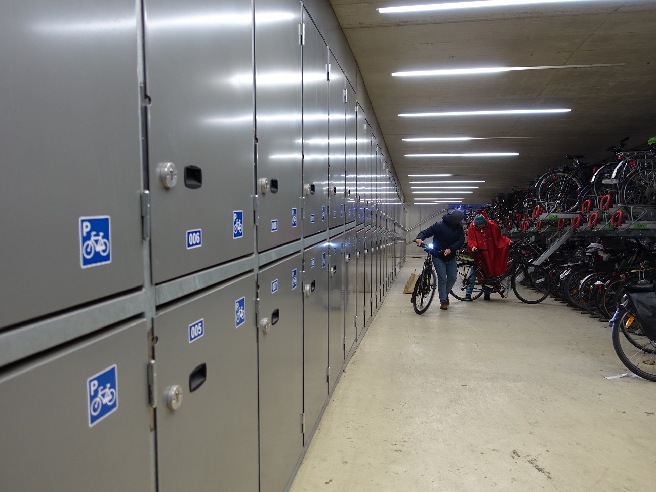 Fahrradboxen am Bahnhof Bernau